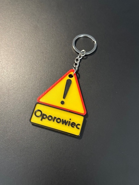 Brelok UWAGA OPOROWIEC